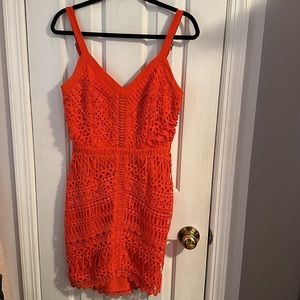 Adelyn Rae Crochet Bustier Dress Size Small